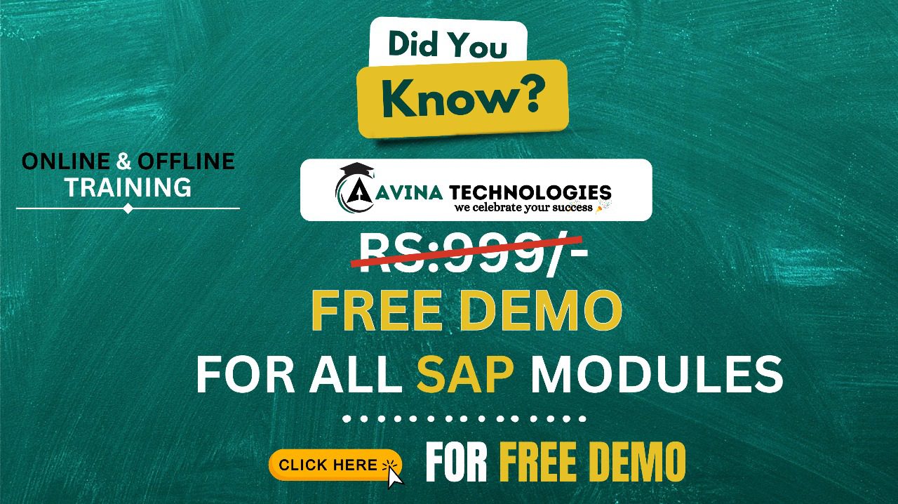 SAP Free demo at Avina Technologies
