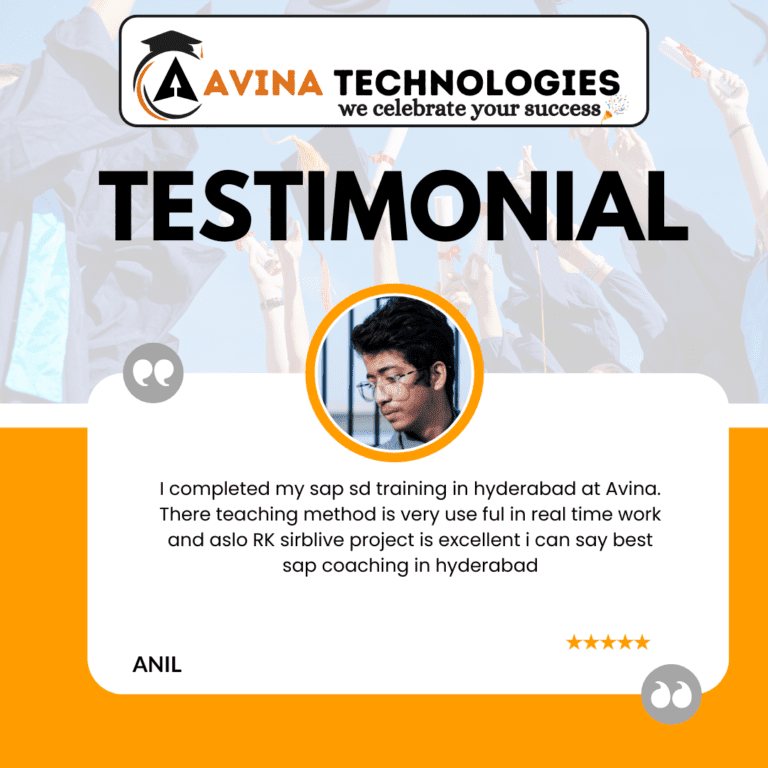 Avina Technologies Students Testimonials on SAP