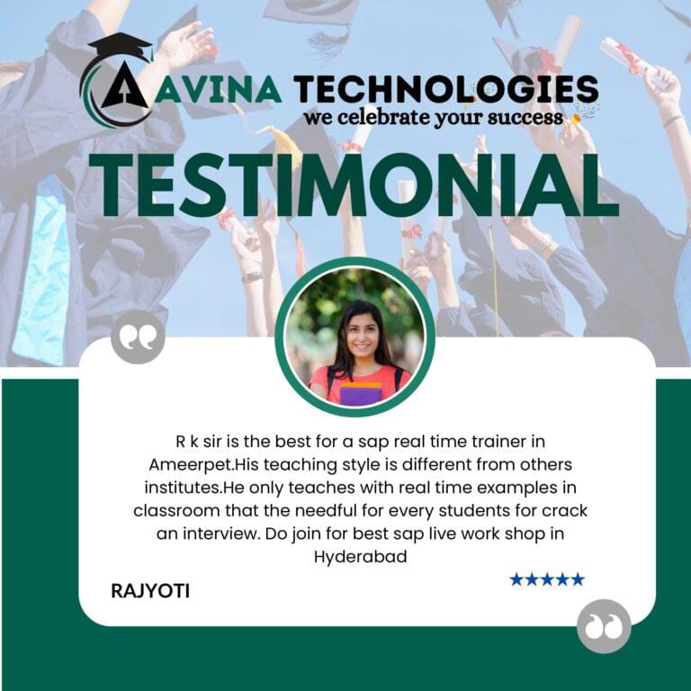 Avina website Testimonial