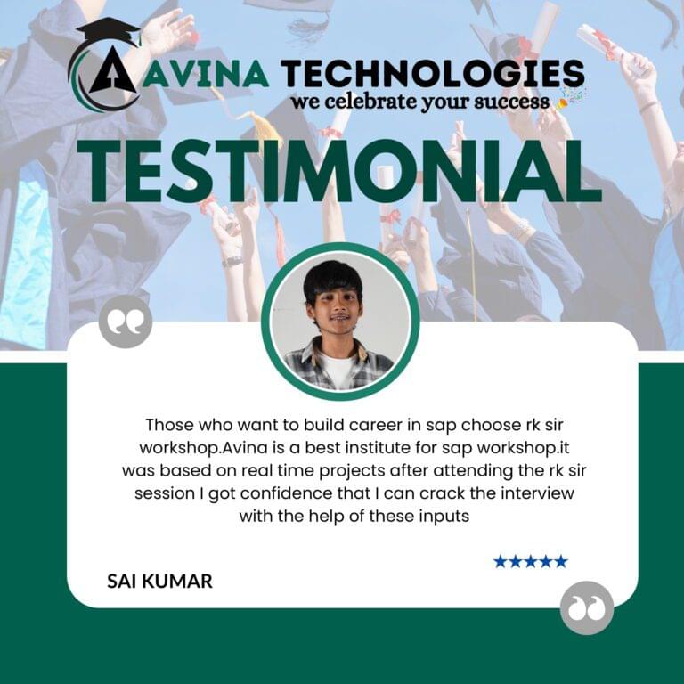 Avina website Testimonial
