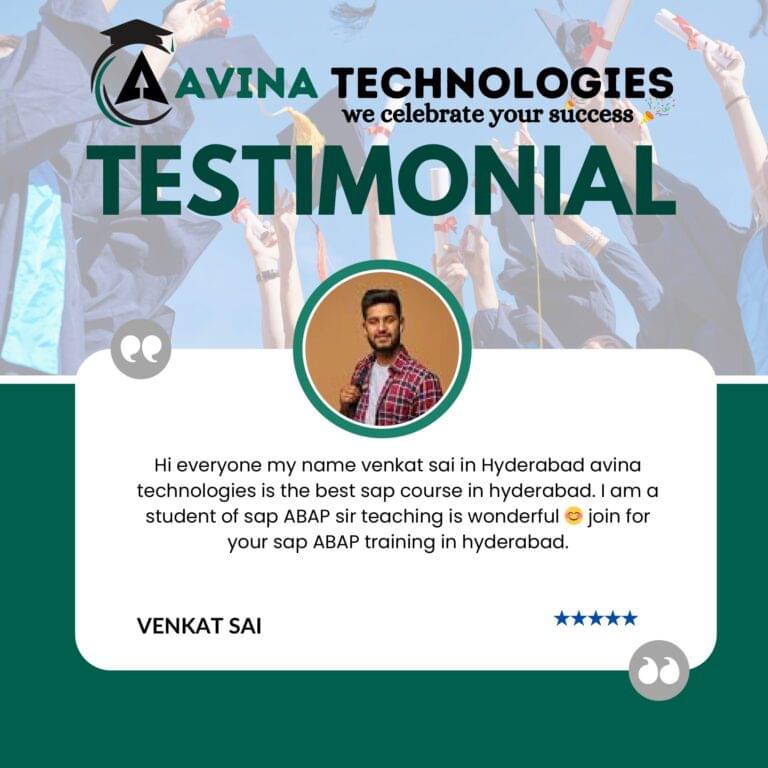 Avina website Testimonial